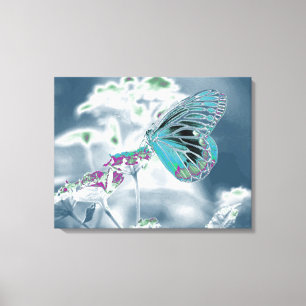 Beautiful Butterfly on flower Canvas Print