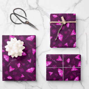 Beautiful Butterfly pattern pink Wrapping Paper Sheet