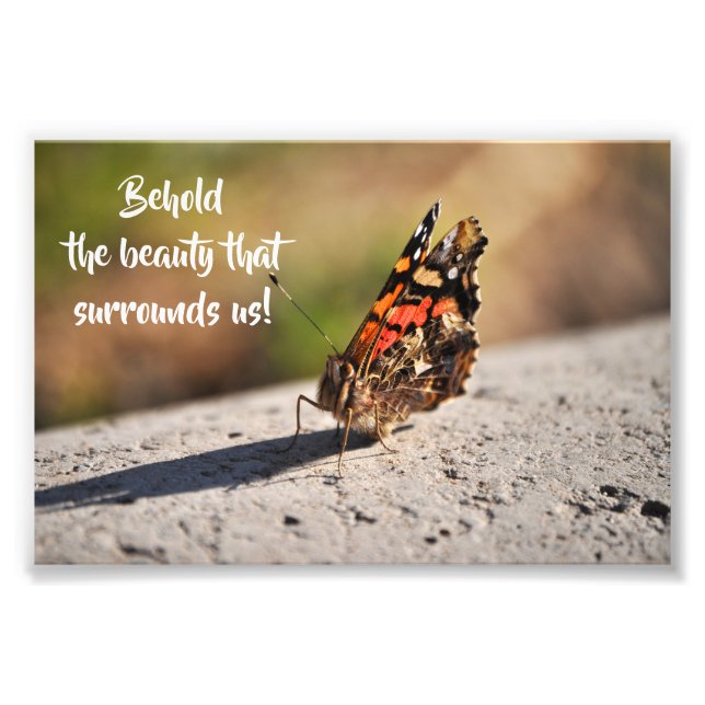 Beautiful Butterfly Photo Print (Front)