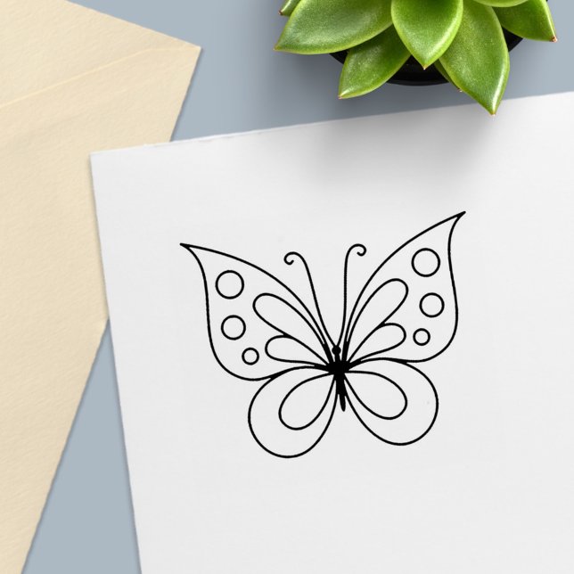 Beautiful Butterfly Self-inking Stamp (Creator Uploaded)