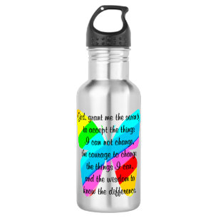 BEAUTIFUL BUTTERFLY SERENITY PRAYER DESIGN 532 ML WATER BOTTLE