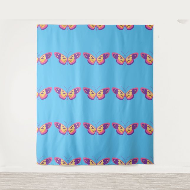 beautiful butterfly tapestry (Front)