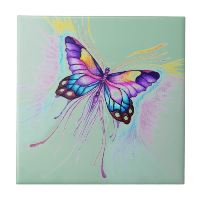 Beautiful Butterfly Tile (Front)