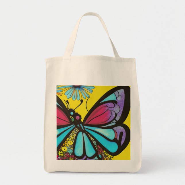 Beautiful Butterfly Tote Bag (Front)