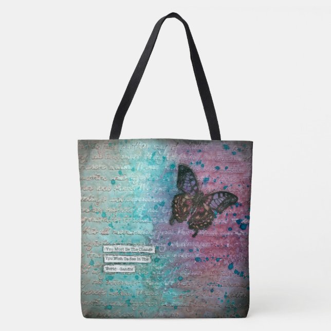 Beautiful Butterfly Tote Bag (Front)