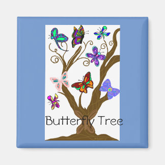 Beautiful Butterfly Tree Magnet