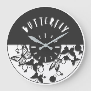 Beautiful Butterfly Wall Clock