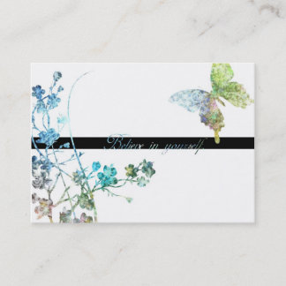 Beautiful Butterfly with Enouraging Message Business Card