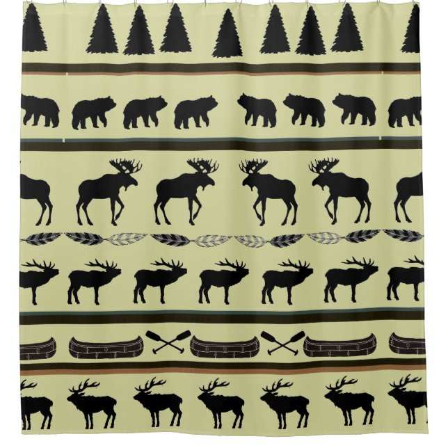 Beautiful "Cabin Blanket" Design by LH Shower Curtain (Front)