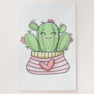 Beautiful Cactus Lady Jigsaw Puzzle