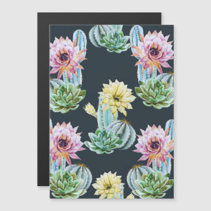 Beautiful Cactus Pattern Magnetic Invitation