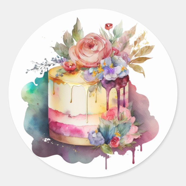 Beautiful Cake Stickers (Front)