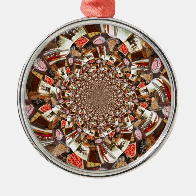 Beautiful Cakes and Desserts Metal Tree Decoration (Front)