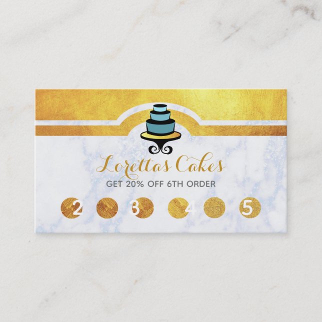 Beautiful Cakes Bakery Loyalty Cards (Front)