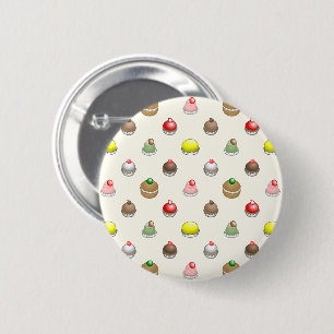 Beautiful Cakes in Lovely Colours 6 Cm Round Badge