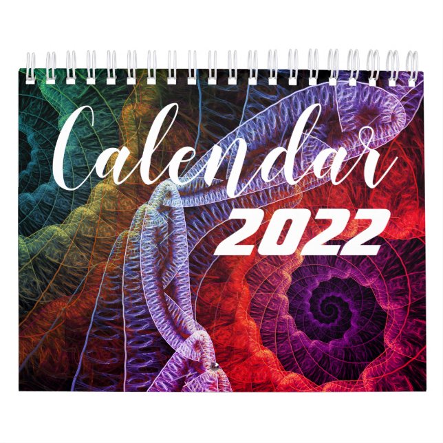 Beautiful Calendar 2022 with Fractal Art (Cover)