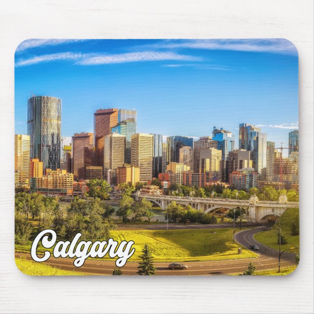 Beautiful Calgary, Alberta, Canada Mouse Mat (Front)