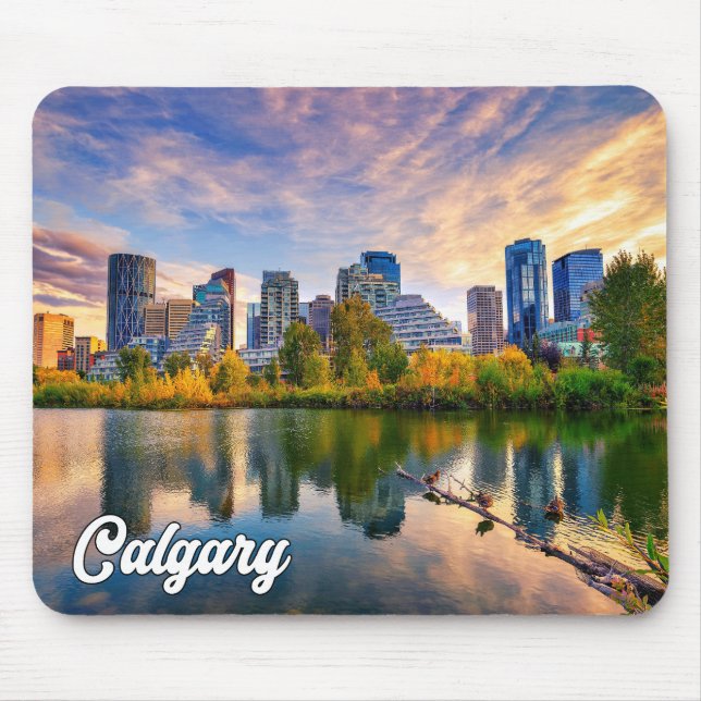 Beautiful Calgary, Alberta, Canada Mouse Mat (Front)