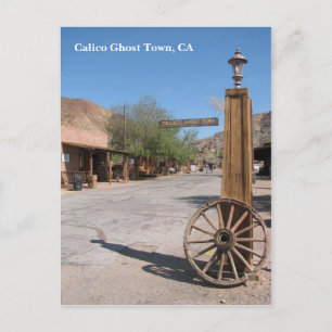 Beautiful Calico Ghost Town Postcard! Postcard