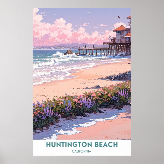 Beautiful California Beach Poster (Front)