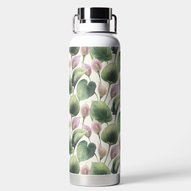 Beautiful Calla Lilies  Water Bottle (Back)