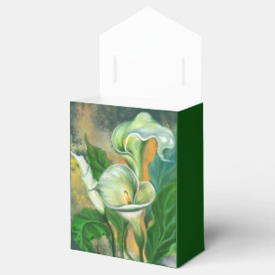 Beautiful Calla Lily Flower - Migned Art Drawing Favour Box