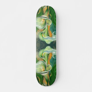 Beautiful Calla Lily Flower Skateboard
