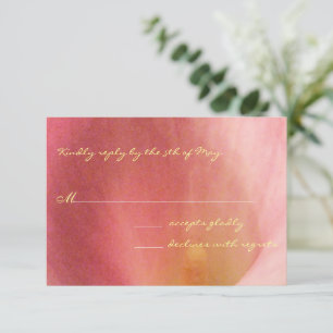 Beautiful Calla Lily Wedding RSVP Yellow Font
