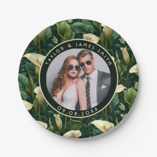 Beautiful Calle Lilies Plates For Wedding Shower P