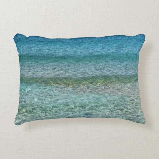 Beautiful Calm Caribbean Sea  Decorative Cushion (Front)