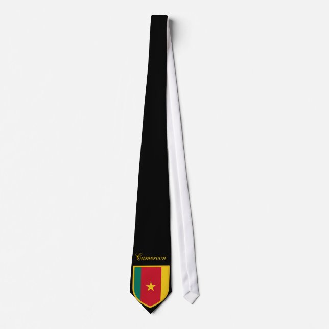 Beautiful Cameroon Flag Tie (Front)
