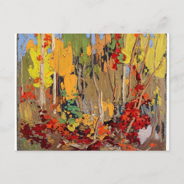 Beautiful Canadian Autumn Landscape by Tom Thomson Postcard (Front)