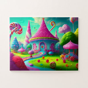 Beautiful Candyland Landscape Jigsaw Puzzle