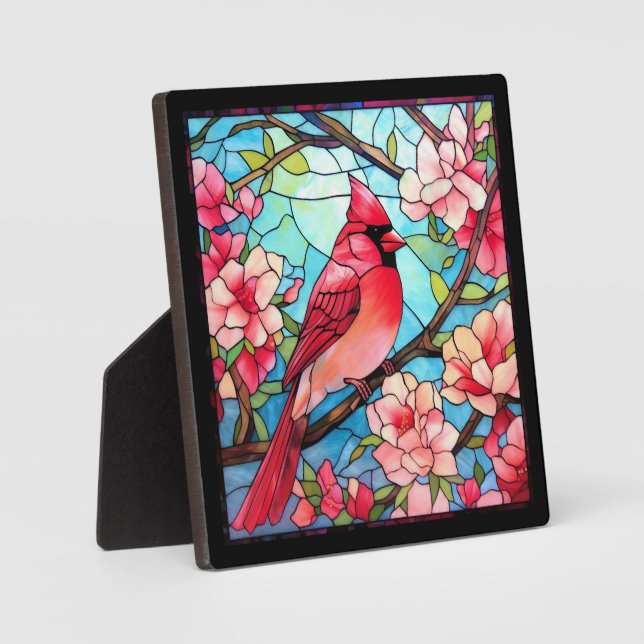 Beautiful Cardinal Red Bird  Plaque (Front)