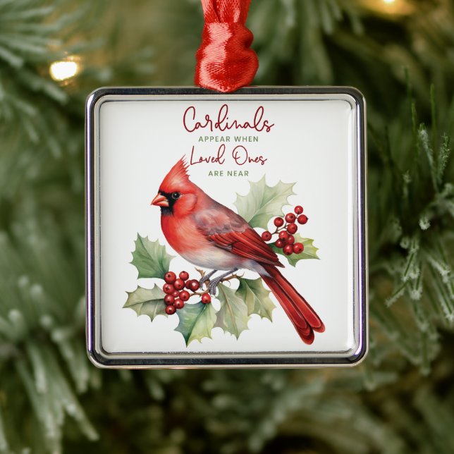 Beautiful Cardinals Appear When Our Loved Ones  Metal Tree Decoration (Tree)