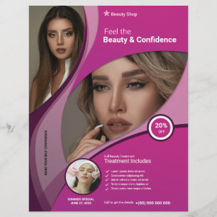 Beautiful care salon flyer 