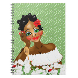 Beautiful Caribbean Cook Nana illustration gifts Notebook