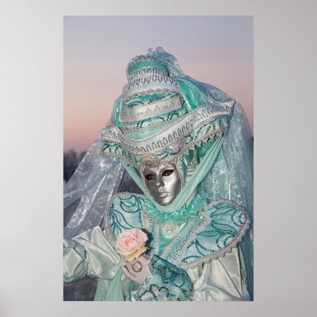 Beautiful Carnival Costume, Venice Poster (Front)