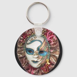 Beautiful Carnival Mask Key Ring