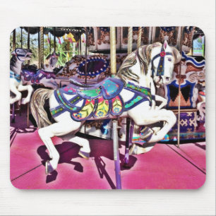 Beautiful Carousel Horse Carnival Mousepad