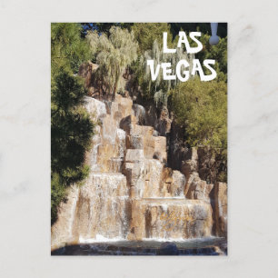 Beautiful Casino Waterfall On The Las Vegas Strip Postcard