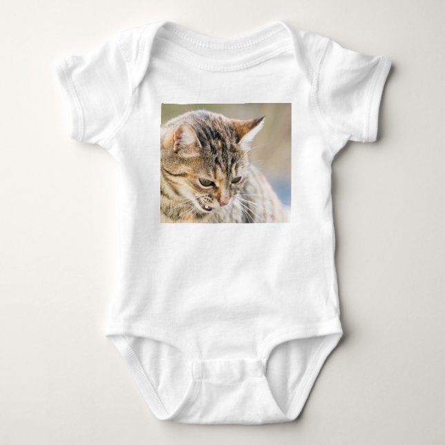 Beautiful cat baby bodysuit (Front)