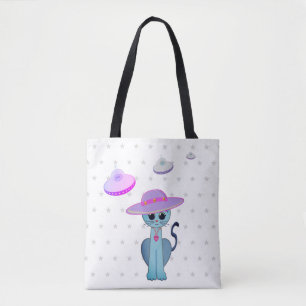 Beautiful Cat in a Hat Tote Bag