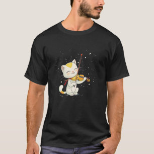Beautiful Cat plays nice Violin Costume T-Shirt