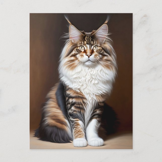 beautiful cat postcard (Front)