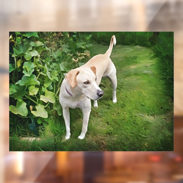 Beautiful Catahoula Leopard Dog Window Cling (Sheet 2)