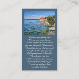 Beautiful Celebration of Life Prayer Card