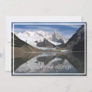 Beautiful Cerro Torre, Patagonia, Mountain View Holiday Card