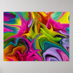 Beautiful Chakra Balance Reiki Art Poster Print