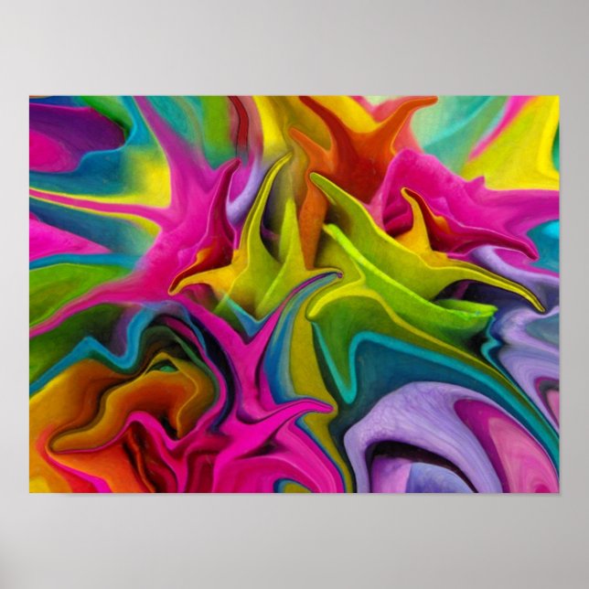 Beautiful Chakra Balance Reiki Art Poster Print (Front)